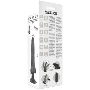 BASECOCK - REALISTYCZNY NATURALNY WIBRATOR ZDALNIE STEROWANY Z JADRAMI 20 CM -O- 4 CM